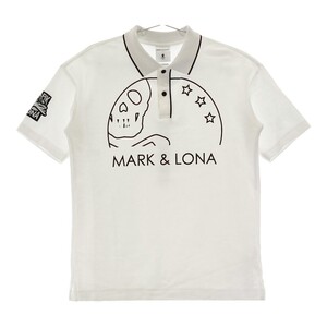 MARK&LONA マークアンドロナ 2023年モデル 半袖ポロシャツ ホワイト系 46 [240101068847] ゴルフウェア メンズ