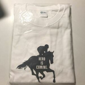 JRA Welcomeチャンス Tシャツ 白 HERO IS COMING 未開封 競馬