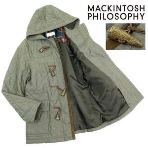 【B3184】MACKINTOSH PHILOSOPHY マッキントッシュフィロソフィー ダッフルコート キルティングジャケット トグル釦 サイズ40