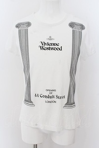 Vivienne Westwood / /ピラーpt Tシャツ M ホワイト O-24-07-14-019-ts-YM-OS