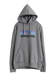 20年製 パタゴニア プリント スウェット フード パーカー メンズ S 古着 Patagonia トレーナー プルオーバー ストレッチ アウトドア 裏起毛