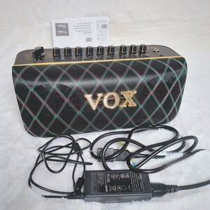 送料無料!!　VOX ギターアンプ ADIO-AIR-GT　ACアダプター　取説付き　Bluetooth対応　ステレオスピーカー25Wx2　単3電池8本でも駆動