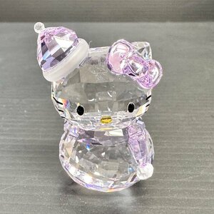 キングラム[27]Swarovski Hello Kitty スワロフスキー ハローキティ スノーマン★良品★箱無し★1円～【送料無料】