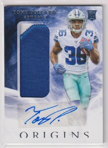 NFL TONY POLLARD AUTO 2019 PANINI ORIGINS FOOTBALL COWBOYS PATCH AUTOGRAPH SIGNATURE ROOKIE 直筆 サイン パッチ オ－ト