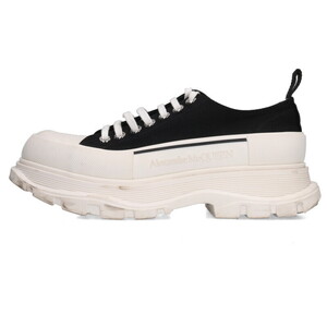 アレキサンダーマックイーン Alexander McQUEEN 705660 TREAD SLICK LACE-UP CANVAS SNEAKERq サイズ:40 キャンバススニーカー 中古 BS99