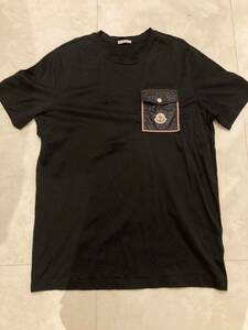 サイズM】モンクレール ポケット　ネイビーTシャツ MONCLER 半袖Tシャツ