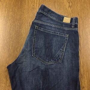 【FI244】DKNY JEANS W36 L30 色落ち加工 ジーンズ ジーパン デニムパンツ ブランド古着 ダナキャランニューヨーク やや薄地 送料無料