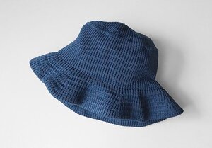 【送料無料 50%OFF 新品】HICOSAKA ◆ Knit Bucket Hat ニット バケットハット 軽量 ネイビー 男女兼用 シーズンレス ヒコサカ ◆H306