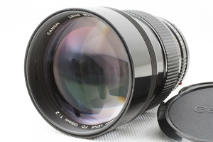 極上品◆Canon キヤノン New FD 135mm F2◆希少な中望遠単焦点レンズ/A233