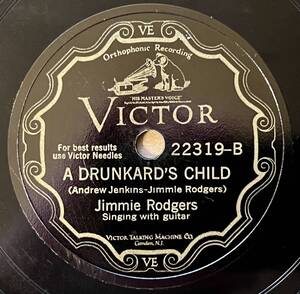 【S】JIMMIE RODGERS VICTOR Whisper Your Mother’s Name/ A Drunkard’s Child