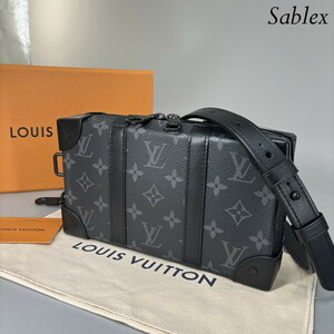 1円【新品同様/RFID】ルイヴィトン LOUIS VUITTON M69838 ソフトトランクウォレット モノグラム・エクリプス キャンバス ICチップ済み