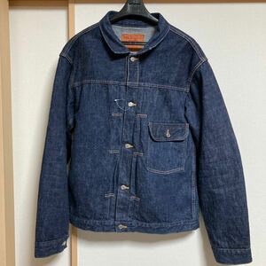 【美品】TCB jeans ティーシービージーンズ 30s ファーストモデル ジージャン デニムジャケット インディゴ サイズ42 濃紺 Tバック