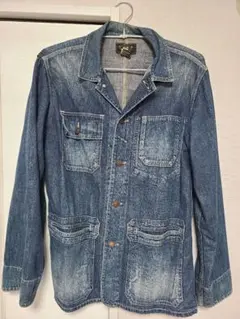 RRL デニム カバーオール ジャケット ユーズド