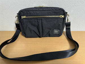 極美品●定価20900円●ポーター 吉田カバン PORTER DRAFT 2way ショルダーバッグ 品番：656-06175 和紙繊維 黒