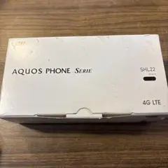 未使用　SHARP AQUOS PHONE au SHL22 ブラック