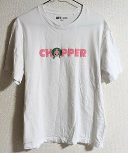 ユニクロ ONE PIECE UT Tシャツ M 半袖 白 チョッパー