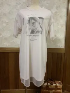 ハリータのシースルのTシャツワンピース♡