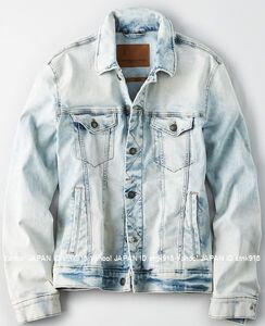 〓アメリカンイーグル/US L/AE Cloud Wash Denim Jacket/W.Blue / Gジャン