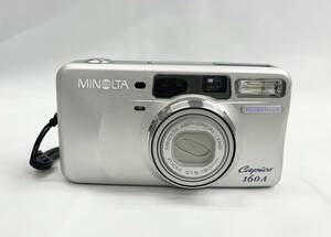 MINOLTA ミノルタ Capios 160A カピオス シルバー コンパクト フィルム カメラ 専用ケース付属 通電未確認 動作未確認 現状品 2j-5-2