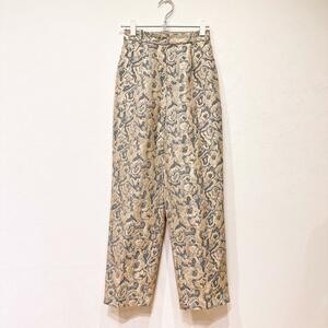 THROW by SLYJACQUARD HW TROUSER ジャガードパンツ