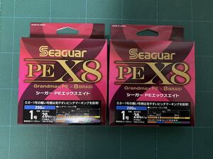 クレハ シーガー PEライン 1.0号 X8 200m巻 2個セット ☆新品未使用☆