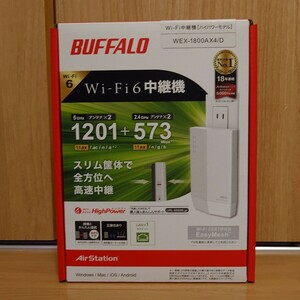 WEX-1800AX4/D [無線LAN中継機 WiFi 11ax/ac/n/a/g/b 1201+573Mbps WiFi6対応 内蔵アンテナ BUFFALO バッファロー