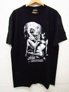 EROSTIKA エロスティカ ロッキンジェリービーン SKULL SKATER DEVIL GIRL T-SHIRT Tシャツ SIZE:XL　⊥FG6662