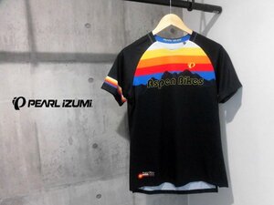 美品 PEARL IZUMIパールイズミ ASPEN BIKES 1999 TシャツM/吸汗速乾 メッシュ 半袖 Tee/サイクルウェア/黒/レディース/ロードバイク/自転車