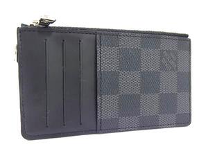 1円 ■極美品■ LOUIS VUITTON ルイヴィトン ダミエグラフィット フラグメントケース コインケース カードケース ブラック系 FK2293