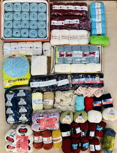 【サ-12-13】140 未使用品多数 毛糸 大量まとめ 編み物 手芸用品 SKI YARN/GEM CROW/キュピナー/ハスキー/ボンルビーなど 現状品