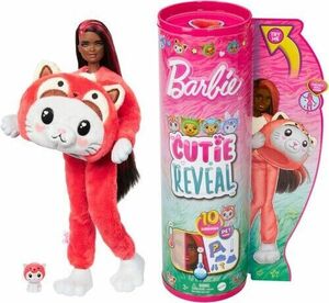 WB Mattel - Barbie Cutie Reveal Costume Series Barbie with Kitty as Red Panda 海外 即決