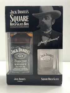 ジャックダニエル ブラックスクエアロックグラスボックス　Jack DANIEL’S SQUARE ROCK GLASS BOX 