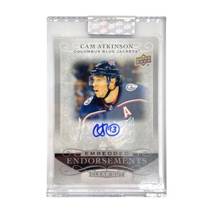 UPPER DECK NHLカード CLEAR CUT CAM ATKINSON COLUMBUS BLUE JACKETS 63/99 #EE-CA 中古 1