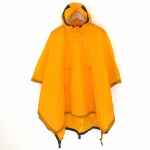 (^w^)b mont-bell モンベル トレッキング レインコート ポンチョ 雨具 カッパ アウトドア 登山 ハイキング 通学 オレンジ 125-155 O11389DD