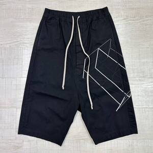 19ss 2019 Rick Owens リックオウエンス BABEL RU19S2382 EMBROYERED KARLOOF SHORTS サルエル ショーツ イージー パンツ 刺繍 サイズ 46