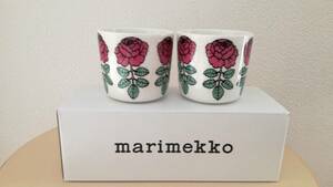 新品　マリメッコ　marimekko　ラテマグ　ヴィヒキルース　Vihkiruusu 2個セット　ローズ　日本限定　廃盤