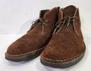 □Clarks Desert Boot クラークス メンズ デザートブーツ ブラウンスエード 26cm