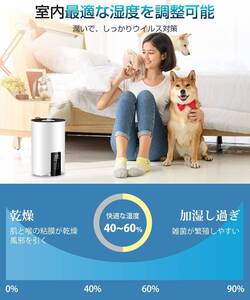 加熱＆超音波式ハイブリッド加湿器　大容量5L