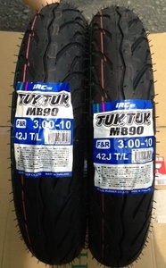 IRC タイヤ MB90 3.00-10 TL 前後 2本セット