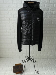 モンクレール MONCLER ニット フーテッド ジャケット ダウン メンズ アウター ブラック 黒 ブラック CARDIGAN TORICOT 冬 美品