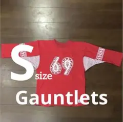 Gauntlets 赤 七分袖Tシャツ