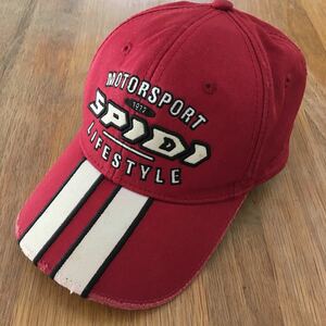 MOTORSPORT 1977 SPIDI Cap スピーディ スピーディー キャップ 帽子 ユーズド ダメージ加工品