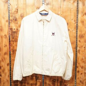 80s90s ralphlauren スウィングトップ M/白　ラルフ