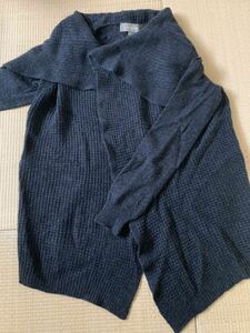 良品　ply cashmere ニット セーター カシミヤ100 S レディース　グレー