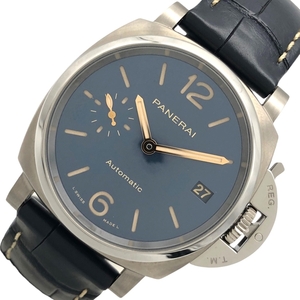 パネライ PANERAI ルミノール ドゥエ PAM00926 ネイビー チタン/社外ベルト/純正尾錠 腕時計 メンズ 中古