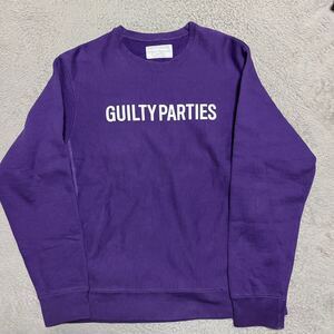 WACKO MARIA GUILTY PARATIES スウェット　パーカー　Crewneck XL 天国東京　tim lehi purple 紫色