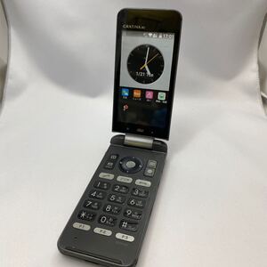 784 GRATINA 4G KYF34 メタルブラック 中古スマホ 訳あり ジャンク SIMフリー au docomo Sof