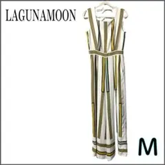 LAGUNAMOON⭐️パネルストライプワイドコンビネゾン⭐️M