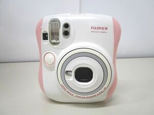 11061R◎FUJIFILM 富士フイルム インスタントカメラ instax mini 25 チェキ ホワイト×ピンク 本体のみ◎中古