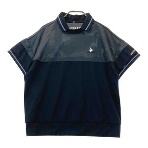 LECOQ GOLF ルコックゴルフ 襟付 半袖Tシャツ ブラック系 M [240101012620] ゴルフウェア レディース